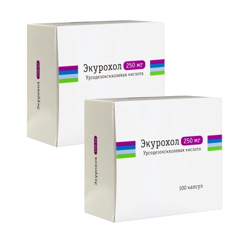 Набор со скидкой за 2 упаковки Экурохол 250 мг 100 шт