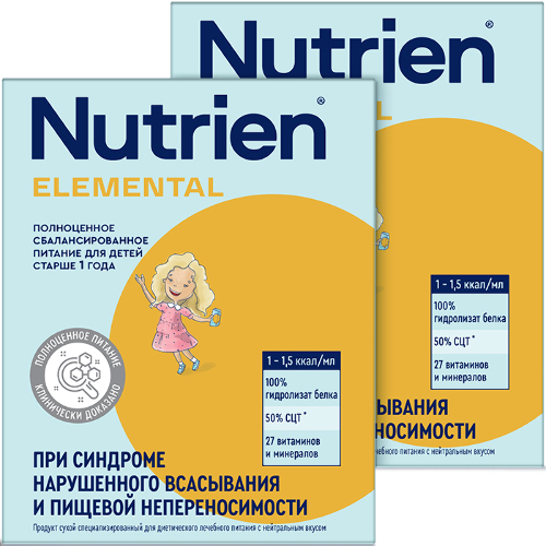 Набор из 2х упаковок НУТРИЭН ЭЛЕМЕНТАЛЬ С НЕЙТРАЛЬНЫМ ВКУСОМ 350,0 по пец.цене