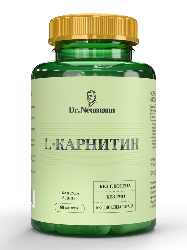 Купить Dr neumann l-карнитин 60 шт. капсулы массой 870 мг цена