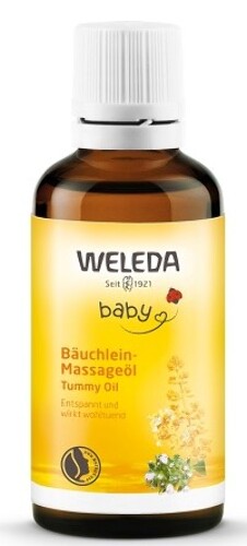 Купить Weleda baby масло для массажа животика младенца 50 мл цена