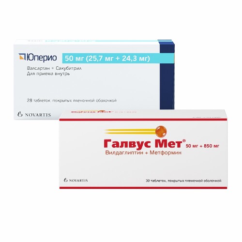 Набор ЮПЕРИО 0,05 N28 ТАБЛ П/ПЛЕН/ОБОЛОЧ и ГАЛВУС МЕТ 0,05+0,85 N30 ТАБЛ П/ПЛЕН/ОБОЛОЧ