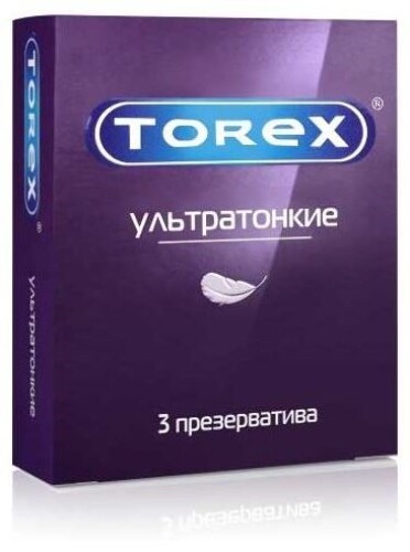 Купить TOREX ПРЕЗЕРВАТИВЫ УЛЬТРАТОНКИЕ ГЛАДКИЕ N3 цена