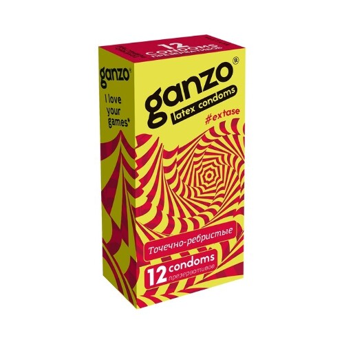 Презервативы ganzo extase 12 шт.