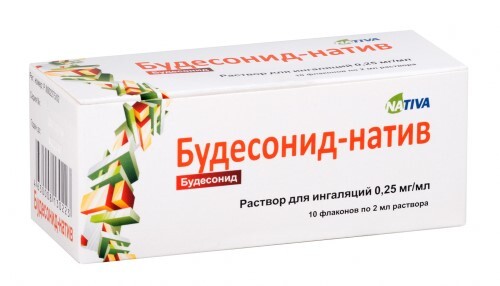 Купить Будесонид-натив 0,25 мг/мл раствор для ингаляций 2 мл флакон 10 шт. цена