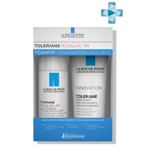 Toleriane rosaliac ar уход для лица интенсивный против покраснений 40 мл+toleriane очищающий гель-уход для умывания 200 мл/набор