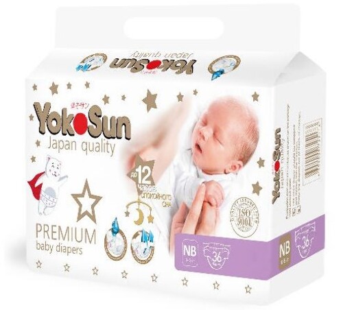 Yokosun premium подгузники nb/0-5 кг/ 36 шт.