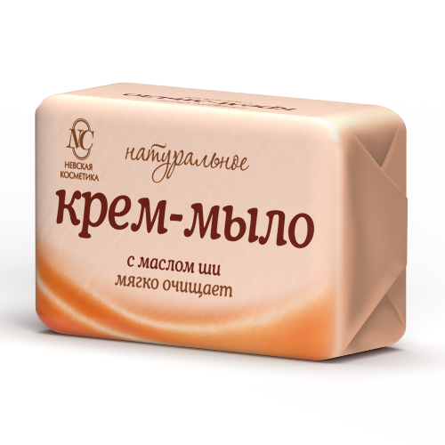 Невская косметика натуральное крем-мыло туалетное твердое с маслом ши 90 гр