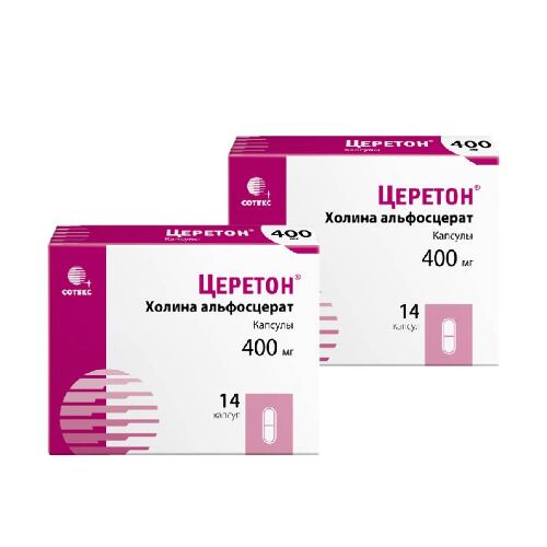 Набор из 3-х уп Церетон 400мг №14 капс со скидкой 30%