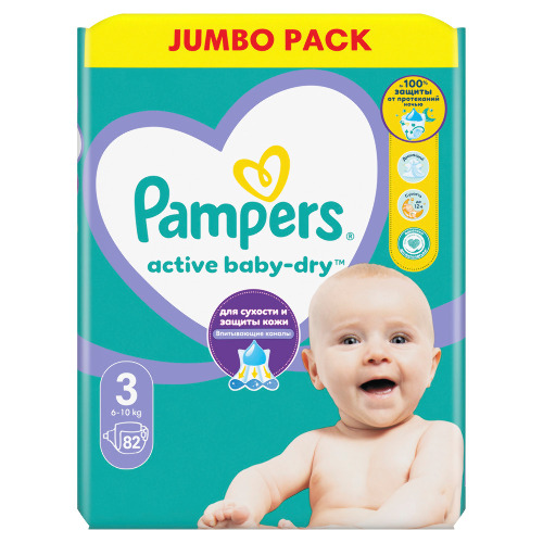 ACTIVE BABY-DRY ПОДГУЗНИКИ