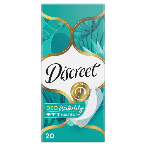 DISCREET DEO MULTIFORM ВОДЯНАЯ ЛИЛИЯ ЕЖЕДНЕВНЫЕ ГИГИЕНИЧЕСКИЕ ПРОКЛАДКИ