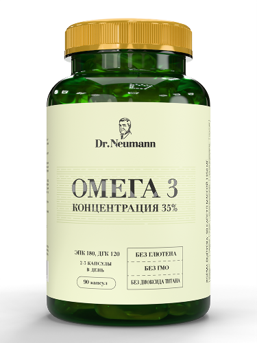 Купить Dr neumann омега-3 35% 90 шт. капсулы массой 1350 мг цена