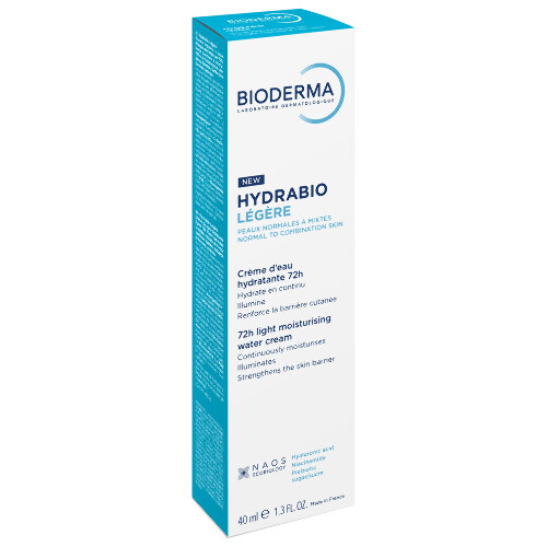 Bioderma hydrabio крем для нормальной и комбинированной кожи легкий увлажняющий 40 мл