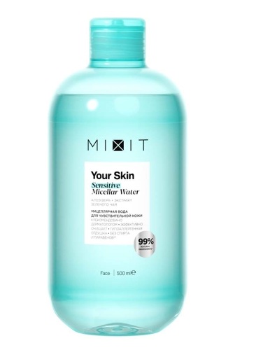 Купить Mixit your skin мицеллярная вода для чувствительной кожи 500 мл цена