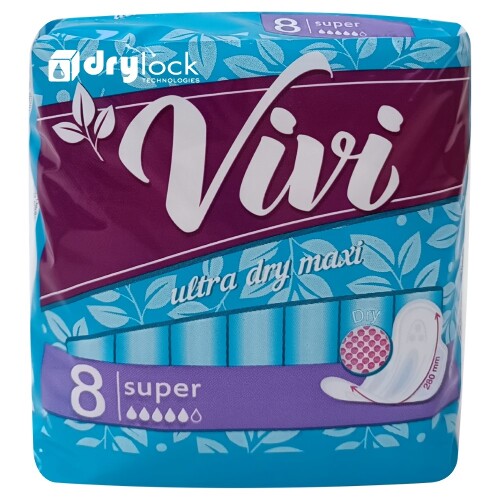 Купить Vivi прокладки женские ultra maxi dry super 8 шт. цена