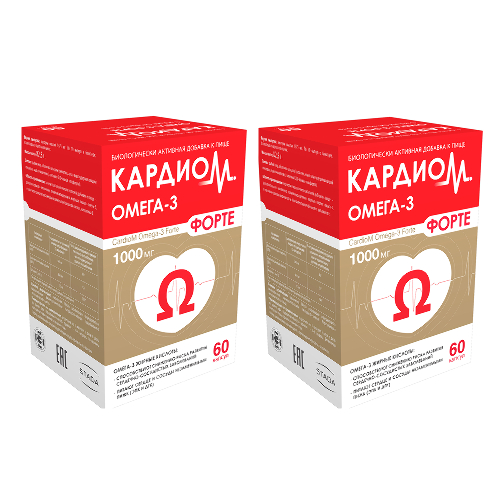Набор 1+1 КардиоМ Омега-3 Форте №60 по специальной цене