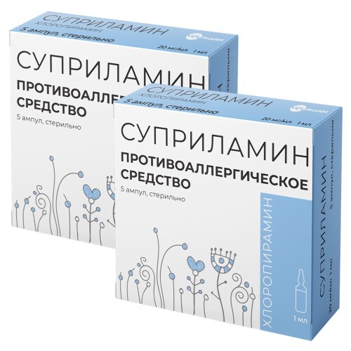 Купить Суприламин 20 мг/мл 5 шт. ампулы раствор для внутривенного и внутримышечного введения 1 мл цена