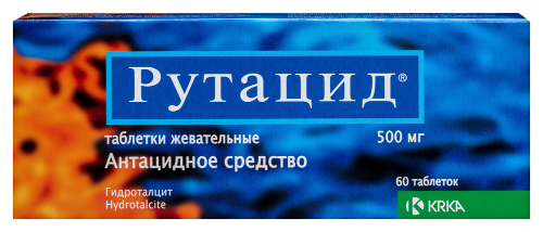 Рутацид 500 мг 60 шт. таблетки жевательные
