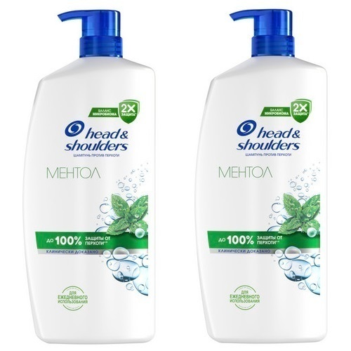 Набор Head & shoulders шампунь против перхоти ментол 800мл 2 шт со скидкой 50%