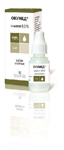 Купить Окумед 0,5% флакон-капельница капли глазные 5 мл цена