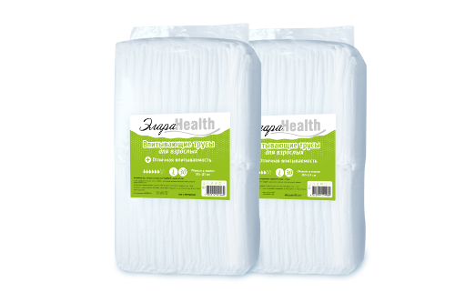 Набор из 2-х уп. Подгузники-трусики впитывающие для взрослых ЭлараHEALTH размер L, 30 шт.