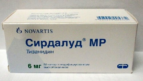 Купить Сирдалуд мр 6 мг 30 шт. капсулы с модифицированным высвобождением цена