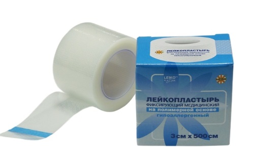 Лейкопластырь leiko (лейко) фиксирующий медицинский на полимерной основе гипоаллергенный 3х500 см