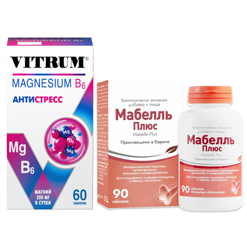 Набор Витрум Магний В6 №60 и Мабелль плюс №90 по специальной цене