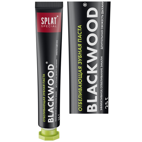 Splat набор дорожный/зубная паста blackwood/черное дерево 25 гр+зубная щетка средняя/