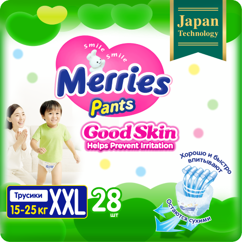 Good skin трусики для детей размер xxl 15-25 кг 28 шт.