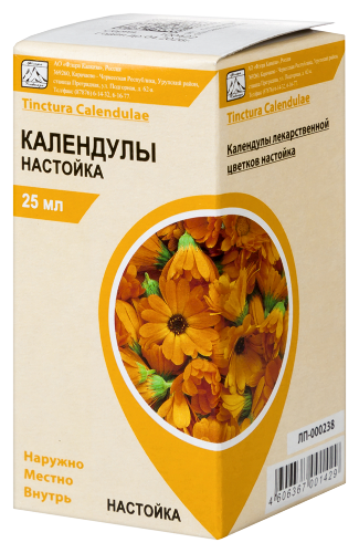 КАЛЕНДУЛЫ НАСТОЙКА 25МЛ ИНД/УП/ФЛОРА КАВКАЗА/