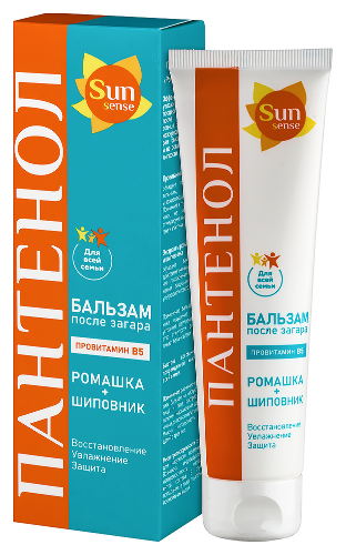 Sun sense бальзам после загара ромашка-шиповник пантенол 100 мл