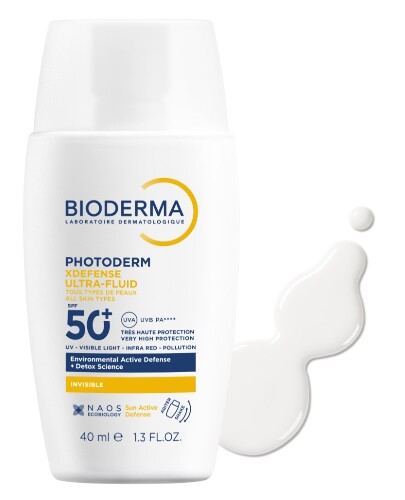 BIODERMA PHOTODERM XDEFENSE ФЛЮИД СОЛНЦЕЗАЩИТНЫЙ ДЛЯ ВСЕХ ТИПОВ КОЖИ SPF50+