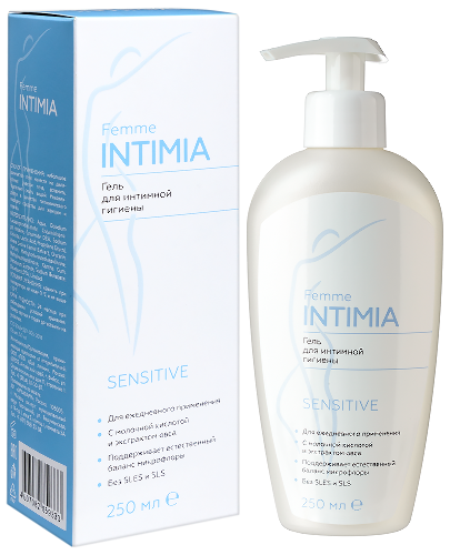Femme intimia гель для интимной гигиены sensitive 250 мл