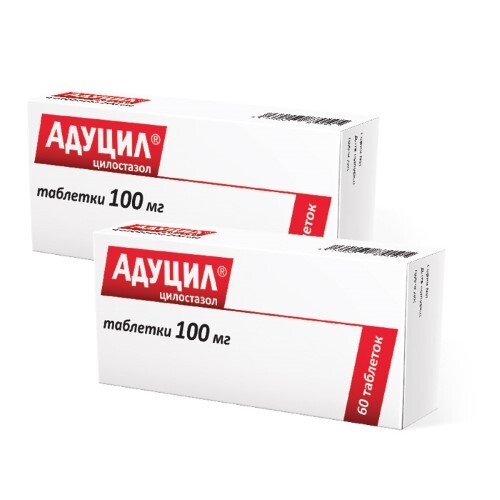 Купить Адуцил 100 мг 60 шт. таблетки цена