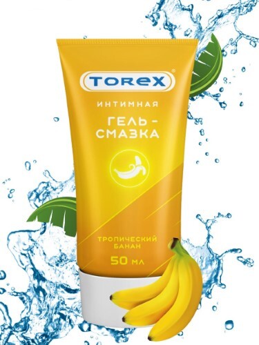 Torex гель-смазка интимная тропический банан 50 мл/туба