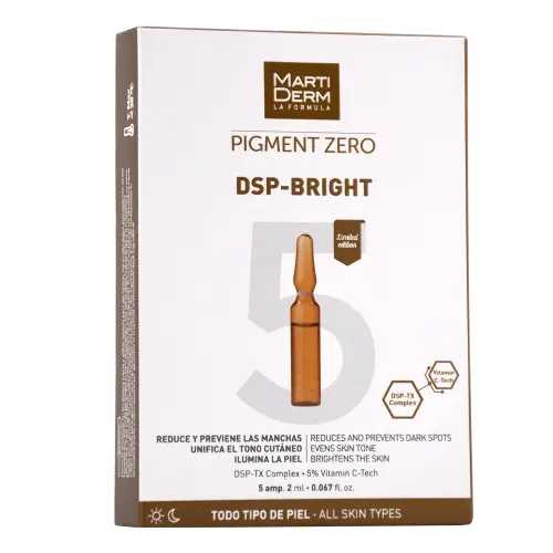 Martiderm pigment zero ампулы dsp-брайт против пигментных пятен 2 мл 5 шт.