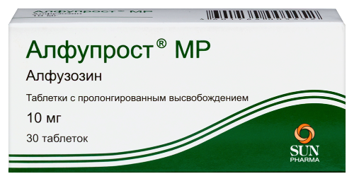 Алфупрост мр 10 мг 30 шт. таблетки с пролонгированным высвобождением