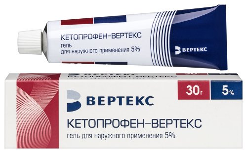 Кетопрофен-вертекс 5% гель для наружного применения 30 гр