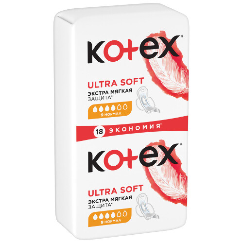 KOTEX ПРОКЛАДКИ ULTRA SOFT NORMAL