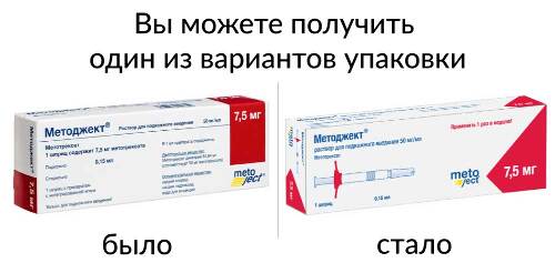 Методжект раствор для подкожного введения 7,5 мг/0,15 мл раствор для подкожного введения шприц 1 шт.