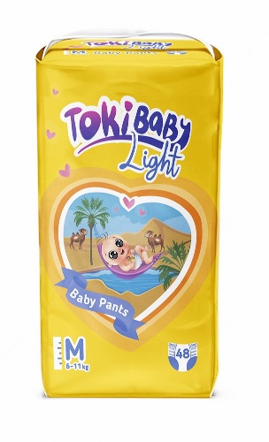Подгузники трусики детские TokiBaby М 6-11 кг 48 шт