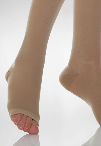 Relaxsan basic чулки компрессионные stay-up 280den 2 класс/22-27mmhg (арт m1470s) размер 5/светло телесный