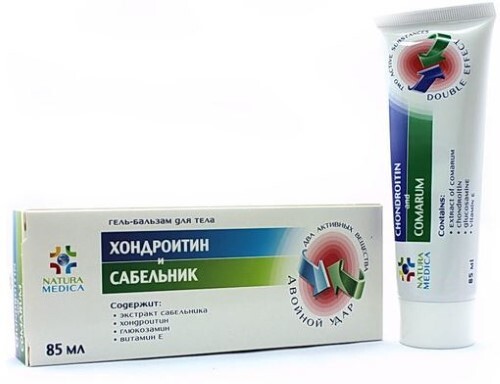 Natura medica гель-бальзам хондроитин и сабельник 85 мл