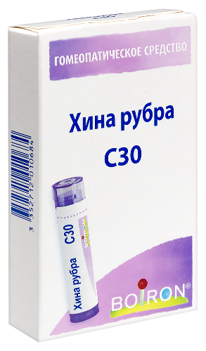 ХИНА РУБРА C30 ГОМЕОПАТ МОНОКОМП ПРЕПАРАТ РАСТИТ ПРОИСХОЖД