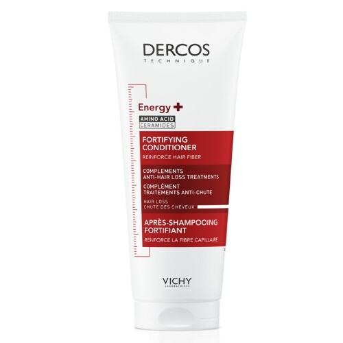 Vichy Dercos Aminexil Тонизирующий укрепляющий кондиционер против выпадения, для укрепления и роста волос с аминексилом, ниацинамидом, пантенолом и керамидом, 200 мл