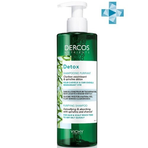 Купить VICHY DERCOS NUTRIENTS DETOX ГЛУБОКО ОЧИЩАЮЩИЙ ШАМПУНЬ 250МЛ цена