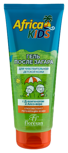 Купить Floresan africa kids гель после загара для чувствительной детской кожи 200 мл цена