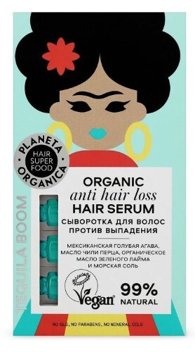 Купить Planeta organica hair super food сыворотка для волос против выпадения 5 мл 7 шт. цена