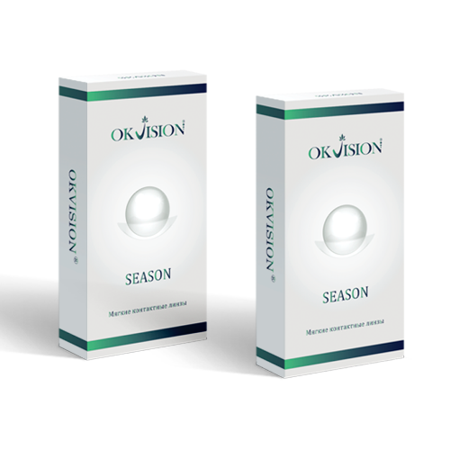 Набор из 2 уп OKVISION SEASON 8,6/14,0 N2/-4,25/ мягкие линзы