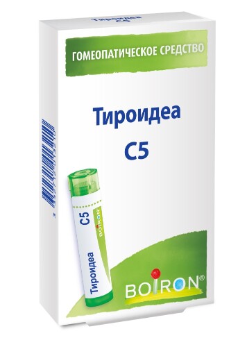 ТИРОИДЕА С5 ГОМЕОПАТ МОНОКОМП ПРЕПАРАТ ЖИВОТН ПРОИСХОЖД